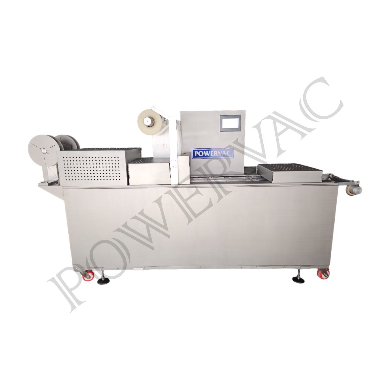 Vacuum thermoforming packaging machine